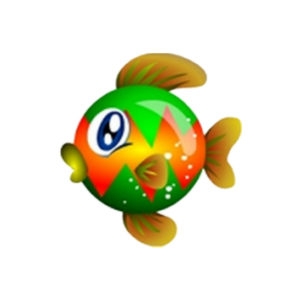 Green Xmas Ball Fish